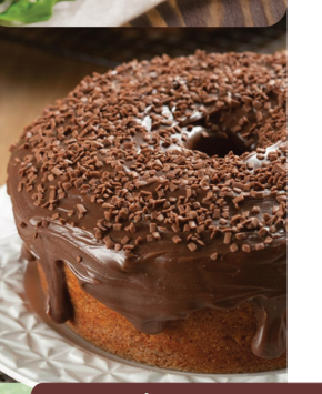 Bolo de chocolate cremoso